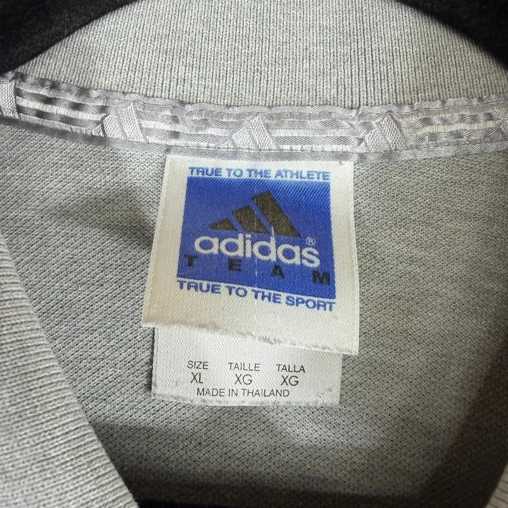 Adidas Polo Shirt Men XL Gray San Francisco 49ers Colorblock Short Sleeve NFL